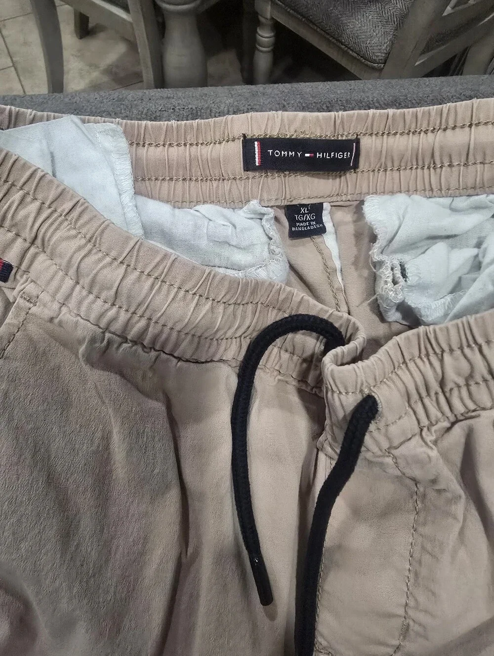 Tommy Hilfiger Light Beige Drawstring Chinos